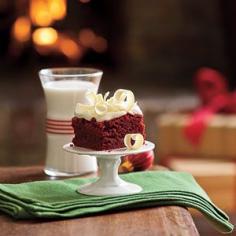 
                    
                        Our red velvet brownies are a bite-size version of the classic red velvet cake. Top them with cream cheese frosting for the ultimate holiday dessert.
                    
                