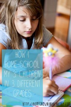 
                    
                        How I Home-School My 3 Children in 3 Different Grades!
                    
                
