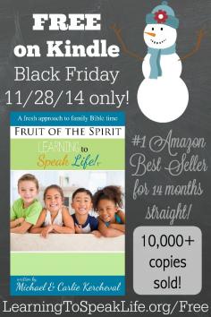 
                    
                        One day only get the #1 Best Selling Amazon family devotional: Learning to Speak Life: Fruit of the Spirit :: LearningtoSpeakLife.org/free
                    
                