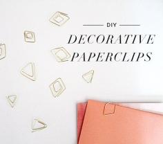 diy decorative paperclips