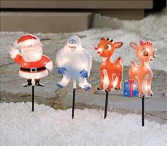 RUDOLPH THE RED NOSED REINDEER CLARICE CHRISTMAS LIGHTED PATHWAY MARKERS