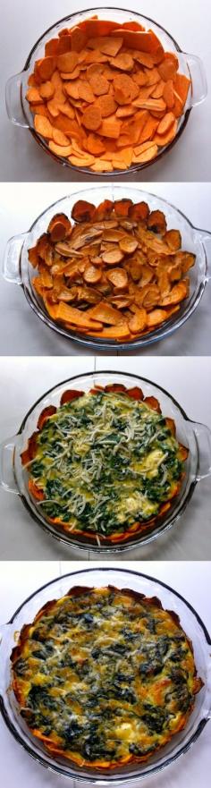 
                    
                        Sweet Potato Crusted Spinach Quiche by fourteenforty365 #Quiche #Sweet_Potato #Spinach
                    
                