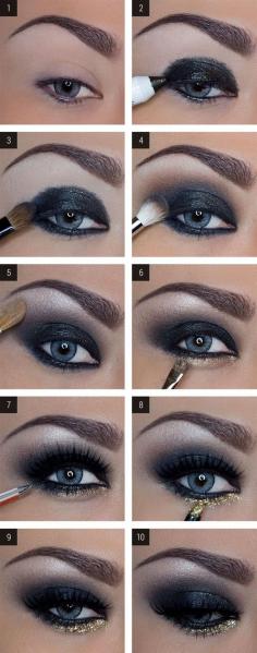 Smoky Eye Makeup Tutorial. Head over to Pampadour.com for product suggestions to recreate this beauty look! Pampadour.com is a community of beauty bloggers, professionals, brands and beauty enthusiasts! #makeup #howto #tutorial #beauty #smokey #smoky #eyes #eyeshadow #cosmetics #beautiful #pretty #love #pampadour