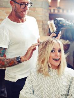 
                    
                        To give Cavallari’s new long bob that lived-in look, McMillan sprayed Sachjuan’s Ocean Mist ($28) into his hands and worked it through the hair, starting at the base of the neck and pulling forward. The key is to push it all forward, but pull the underneath layer straight down.
                    
                