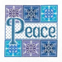 
                    
                        Peace is the title of this cross stitch pattern from Imaginating.
                    
                