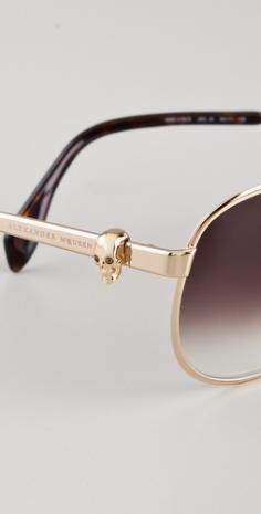 
                    
                        Alexander McQueen aviators
                    
                