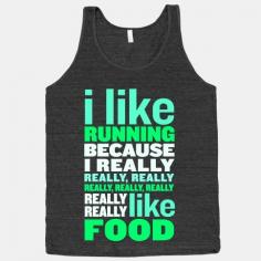 I Like Running (Food) | HUMAN | T-Shirts, Tanks, Sweatshirts and Hoodies More like...I love Zumba....
