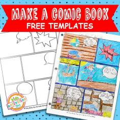 Comic Book Templates Free Kids Printable