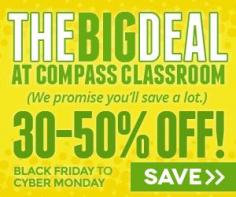 
                    
                        THE BIG DEAL! Friday to Monday Dec. 1, save up to 50% @Compass Classroom
                    
                