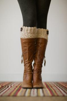 
                    
                        Knitted Boot Cuffs Faux Leg Warmers or Boot by ThreeBirdNest
                    
                