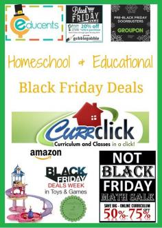 
                    
                        Homeschool Educational Black Friday Deals
                    
                