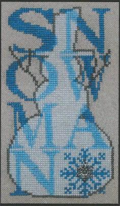 
                    
                        Snowman Shadow Words is the title of this cross stitch pattern from Hinzeit.
                    
                
