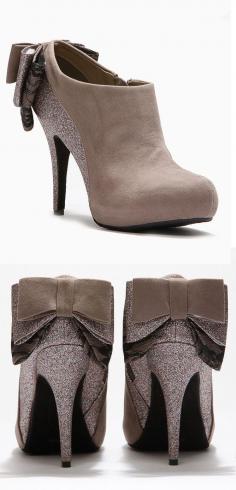 
                    
                        Shimmer Bow Booties ♥
                    
                