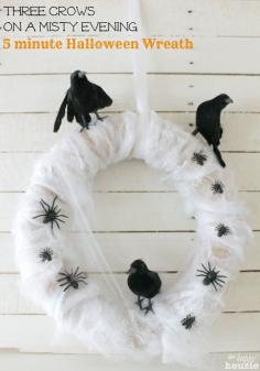 
                        
                            A quick and easy 5 minute Halloween wreath Three Crows on a Misty Evening
                        
                    