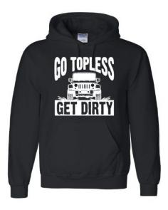 
                    
                        X-Large Black Adult Go Topless Get Dirty Jeep Sweatshirt Hoodie Go All Out Screenprinting www.amazon.com/...
                    
                