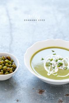 Silky Edamame Soup from the Skinnytaste Cookbook