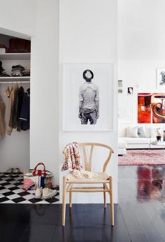 
                        
                            White Walls, Checkerboard Floors, Pops of Color
                        
                    