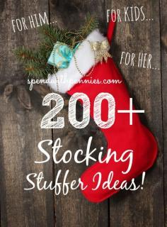 
                        
                            HUGE List of 200+ Stocking Stuffer Ideas! Something for everyone!
                        
                    