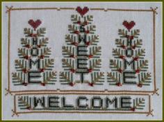 
                    
                        Home Sweet Home Welcome (Charmed) is the title of this cross stitch pattern from Hinzeit.
                    
                