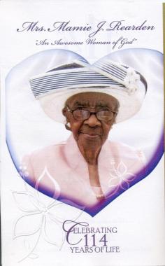 
                    
                        Mamie Rearden, South Carolina woman and the oldest living U.S. citizen, has died at 114. (via Associated Press)
                    
                