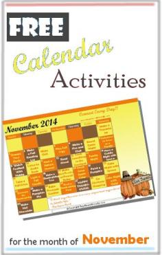 
                    
                        I do a monthly activities calendar for subscribers! November is here and it has a Thanksgving theme!!
                    
                
