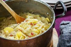 
                    
                        Sauerkraut and apples recipe (Photo: Tony Cenicola/The New York Times)
                    
                