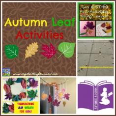 
                    
                        Lovely autumn leaf crafts to use to decorate for Thanksgiving.
                    
                