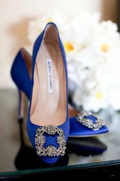 Manolo Blahnik. #Blue #ManoloBlahnik