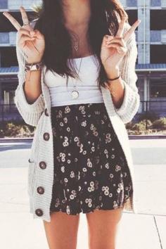 
                    
                        casual Spring style, but LONGER SKIRT
                    
                