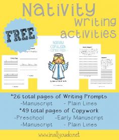
                    
                        Teach your kids the importance of Christ this Christmas Season with these Nativity Writing Prompts, Copywork and MORE!! 75+ total pages {FREE} ~ In All You Do
                    
                