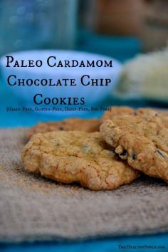 Paleo Cardamom Chocolate Chip Cookies {Grain-Free, Gluten-Free, Dairy-Free, Soy-Free} #glutenfree