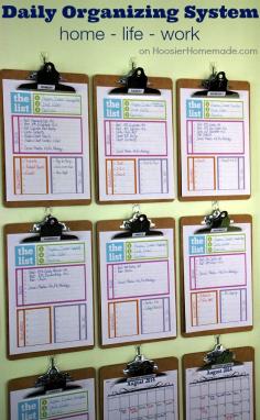 
                        
                            Home Organizing Tips: Daily System | Tackle your busy life with this daily schedule | Details on HoosierHomemade.com
                        
                    