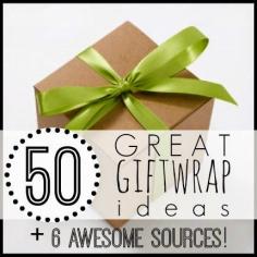 50 gift wrap ideas and 6 awesome sources