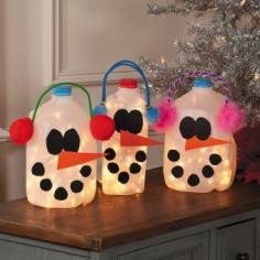 
                        
                            Snowman Milk Jugs - Free Christmas Recipes, Coloring Pages for Kids & Santa Letters - Free-N-Fun Christmas
                        
                    