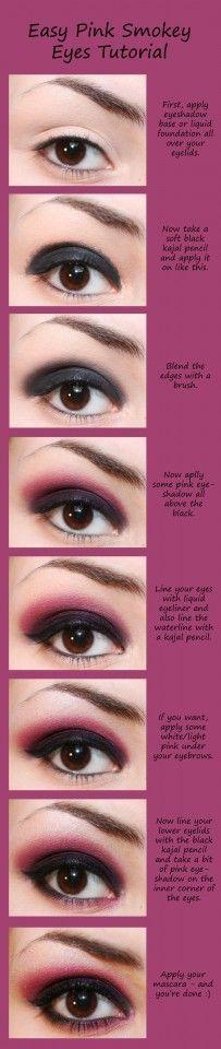 Smoky Eye Makeup Tutorial. Head over to Pampadour.com for product suggestions to recreate this beauty look! Pampadour.com is a community of beauty bloggers, professionals, brands and beauty enthusiasts! #makeup #howto #tutorial #beauty #smokey #smoky #eyes #eyeshadow #cosmetics #beautiful #pretty #love #pampadour