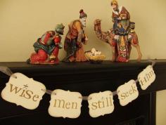 
                    
                        christmas christian decoration, wise men still seek Him, banner on Etsy, $16.00
                    
                