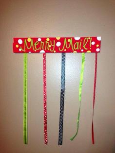 
                        
                            Merry mail christmas card holder by craftsbydaniellelee on Etsy
                        
                    