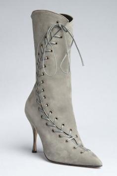 
                        
                            Vintage-inspired lace-up boots
                        
                    