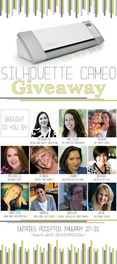 January Silhouette Cameo Group Giveaway with 11 Fantastical Bloggers | www.blackandwhite...