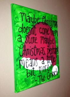 
                        
                            Grinch quote by craftsbydaniellelee on Etsy
                        
                    