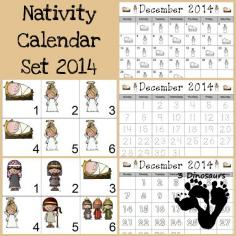 
                    
                        Free 2014 Nativity Calendar Printable - Pete the Cat - 3Dinosaurs.com
                    
                
