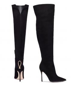 
                    
                        Sergio Rossi Black Stiletto Boots Pre Fall 2014 #Shoes #heels
                    
                