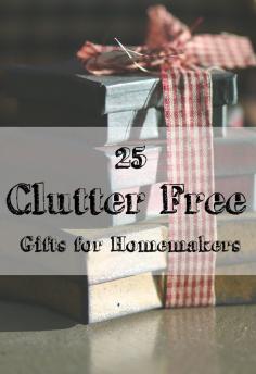 
                    
                        Clutter free gift ideas!  These are so practical and thoughtful!  I would love any of these!
                    
                