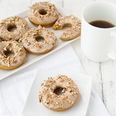 Pumpkin Donuts with Pecan Frosting