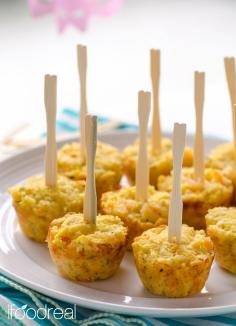 
                    
                        Light Shrimp Puffs - Easy party appetizer made healthy with shrimp, spaghetti squash and low fat cheese. Once baked, the shrimp puffs melt in your mouth and the guests are all over you for the recipe.
                    
                