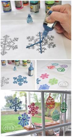 
                        
                            How to snowflake window clings. Decorate for Xmas party or just for the season
                        
                    