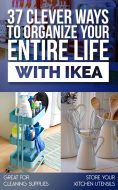 37 Clever Ways To Organize Your Entire Life With IKEA