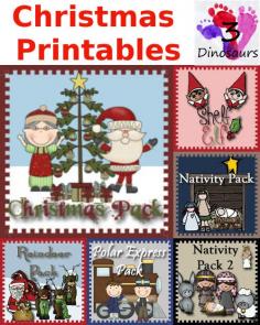 
                    
                        Round up of Christmas Printables from 3Dinosaurs.com
                    
                