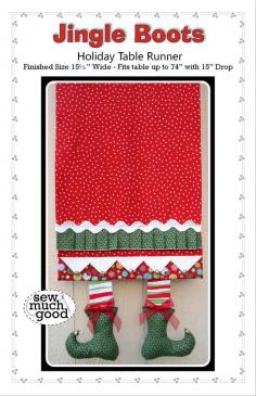 
                    
                        Jingle Boots Table Runner PDF Pattern by SewMuchGood on Etsy
                    
                