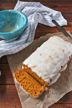 
                    
                        Pumpkin Bread with Ginger Icing
                    
                
